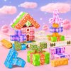 KKQ 100PCS Magnetic Blocks-Magnetic Building Blocks for Girls 3+,STEM Sensory Toys for Toddler,Christmas Birthday Gifts for Kids 4 5 6 7 8
