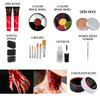Fake Blood Gel and Scar Wax Set, Special Effects SFX Halloween Makeup Kit Fake Molding Wound Skin Wax Fake Nose Stage Zombie Cosplay Costume SFX Makeup
