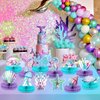 12Pcs Mermaid Party Supplies Mermaid Birthday Honeycomb Centerpieces for Under The Sea Party Decorations Ocean Mermaid Theme Table Honeycomb for Ocean Mermaid Theme Birthday Baby Shower Party Favors