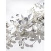 SWEETV Wedding Hair Clip Comb Handmade Bridal Hair Accessories for Women Wedding Hair piece,Silver