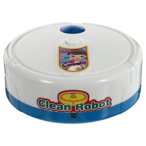 Toyvian Mini Cleaning Robot Toy Robot Vacuum Cleaner for Kids Cleaning Toy Pretend Play Kit Pretend Play Appliance Toy Set Housekeeping Accessories Lovely Cleaning Robot