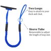 Bungee Dock Lines Boat Dock Line Stretchable Mooring Rope Dock Ties Bungee Cords for Boat Blue 2 Pack 4 Feet