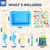 TOY Life 4-Player Magnetic Fishing Game for Kids, Bath Toys for Kids Ages 1-3, Toddler Fishing Pole, Magnetic Fishing Toy, Toddler Bath Toys for Kids, Kids Fishing Rod, Bath Toys for Kids Ages 4-8