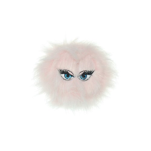 SILLY SQUEAKERS –iball –Dog Toy-Black & Pink Combo Pack-Faux Fur–Plastic Core –Made Durable-Squeaker -Strong & Tough. (Small 3 Pack, Black, Brown & Pink)