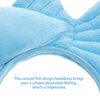 Abaodam Plush Fish Headband Ocean Animal Hair Band Themed Party Favors Halloween Christmas Cosplay Costume Birthday Dress-up Hair Hoop