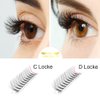 Premade Fans Eyelash Extensions 6D-C-0.10-9 Short Stem Premade Volume Eyelash Extensions 4D 6D 8D Volume Lash Extensions .07 .10 Pre made Lash Fans C D Curl 9 to 20 mm (6D-C-0.10, 9mm)