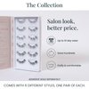 FlutterHabit Classic Collection Box, DIY Lash Extensions, Lash Clusters Kit, Up to 10 Day Wear, Natural & Classic Lashes, Salon Quality Eyelashes Extensions, 6 Sets of Lashes, No Lash Glue Included