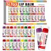AZEN 24 Pack Lip Balm Stocking, Natural Lip Balm Bulk, Moisturizing Lip Balm for Dry Lips