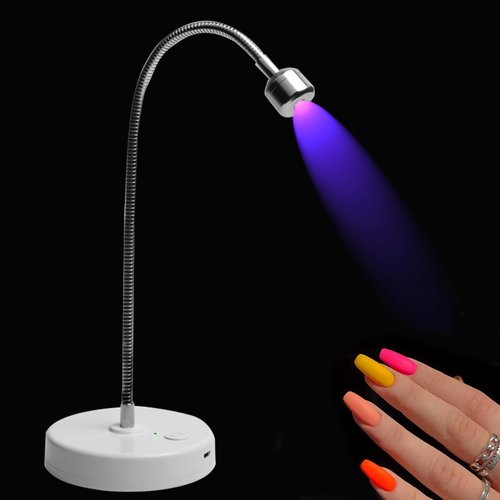 YIZHUO UV Light for Nails Gel UV Led Nail Lamp Led UV Led Nail Lamp Gel X Lamp Portable Rechargeable GooseNeck Nail Dryer Nail Lights for Semi Cured Gel Nail Strips