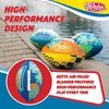 Wahu 100% Waterproof Beach Football with Real Laces for in and Out of Water Play, 9" Outdoor Football for Pool and Beach Games, Blue