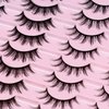 Losha Manga Lashes Natural Look Wispy False Eyelashes 20 Pairs 2 Styles Mixed Soft Fake Eye Lashes Pack Vegan Asian Anime Eyelashes (20P-Manga)