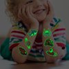 CHARLENT 408 PCS Individually Wrapped Luminous Temporary Tattoos for Kids - Glow in The Dark Mixed Tattoos for Kids Birthday Party Favors Goodie Bag Fillers
