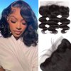 XSY 13x4 Lace Frontal Closure Body Wave Frontal hd Lace Human Hair Ear To Ear HD Transparent Lace Frontal with Pre Plucked Baby Hair Full Lace Frontal 150% Density Natural Color 12 Inch
