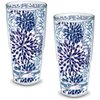 Tervis Plastic Made in USA Double Walled Fiesta Insulated Tumbler Cup Keeps Drinks Cold & Hot, 24oz - 2pk, Lapis Calypso