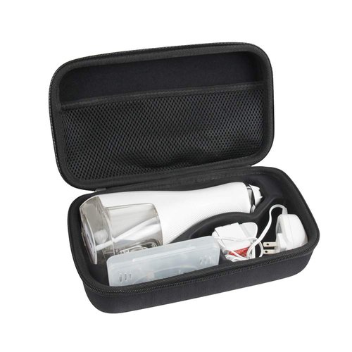Hermitshell Hard Case Storage Bag Fits Waterpik Cordless Advanced Water Flosser WP-560 WP-562 wp-563 (Black)