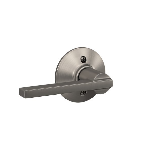 Schlage F170 LAT 619 Latitude Door Lever, One Sided Non-Turning Dummy Door Handle, Satin Nickel