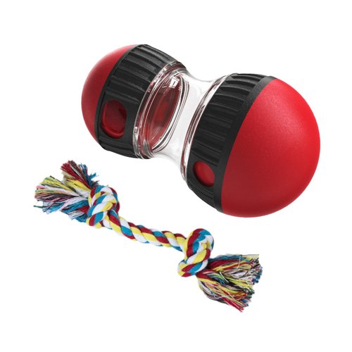 PEIFUKO Interactive Dog Toys Dog Puzzle Toy Interactive Dog Toys for Boredom(RED and Dog Bite Rope Toys)