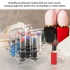 Marketing Holders Lucite Lipstick and Cosmetic Holder 12 Slot Storage Display Caddy Clear Acrylic Lip Gloss and Makeup Chapstick Liner Storage Solution