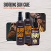 Men Rock Beardy Beloved Soothing Essential Beard Kit - Oak Moss for Men - 3 Pc 3.4oz Soothing Beard Wash - Oak Moss, 3.4oz Soothing Beard Balm - Oak Moss, 1oz Beard Oil - Original