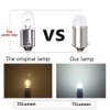 Yoper BA9S 53 57 1895 64111 LED Light Bulb for Car 12V White