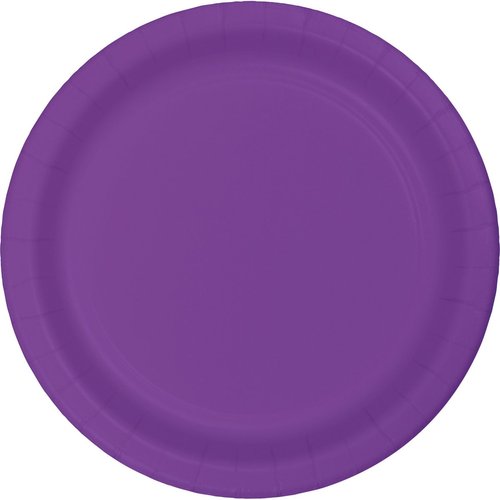 Creative Converting Amethyst Paper Dinner Plate, 9", Purple