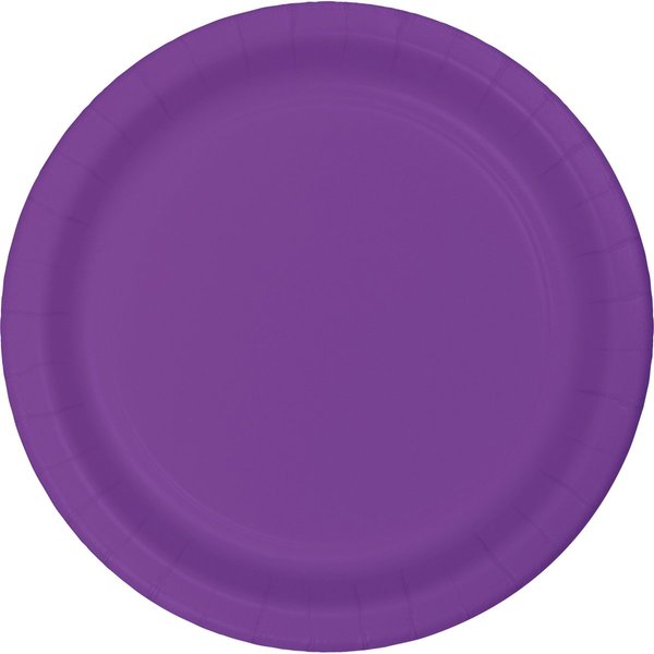 Creative Converting Amethyst Paper Dinner Plate, 9", Purple