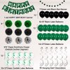Birthday Decorations for Men, Green Party Decorations for Men Women Boys Girls with Happy Birthday Banner Balloons, 71 Pcs Green and Black Party Supplies