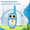 Retevis RT30 Kids Walkie Talkies, Toddler Toys for 3-5 Year Old Boys Girls, Small Owl Toy Walkie Talkie for Kids, Easy to Use, LED Eyes, Christmas Holiday Toy Gifts, Indoor Role Play(Blue,2 Pack)