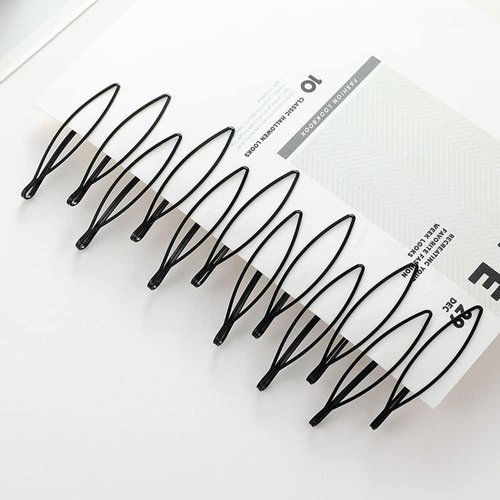 Xinjincang 12Pcs Black Vintage Hair Pins Mini Bobby Pins Fashion BB Clip Invisible Bangs Clip Small Bobby Pins for Women Hair Styling Pins Hair Accessories
