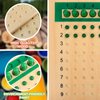 YHZAN Montessori Math Material Multiplication and Division Board Game Bead Boxed Arithmatics Wooden Math Manipulatives for Homeschool Classroom Kids Educational Toy