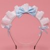 Jinshining Black Women Girls Lolita Headband Lace Bow Hair Band Maid Anime Cosplay Headwear Ribbon Bowknot Cute Hair Band Party Hair Accessories Women's Fashion Headbands Maid's Headband