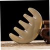 FOMIYES Five-Tooth Massage Comb guasha Board detangler Brush sha Scraping Massager Shampoo Brush gua sha Jade Stone guasha Scraper Head Massage Comb Jade Comb Scrubber Waste Horns Body