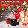 Bubble Blowing Santa, Blowing Santa Bubble Blower, Bubble Blower Machine Santa Claus Toy with Music & Flashing Lights, Bubble Blower for Outdoor & Indoor Activity (Santa Claus)