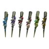 Set of 6 JCGY Flower Metal Alligator Beakclips Duckbill Long Narrow Hair Clips For All Hair Type
