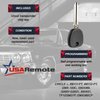 Key Fob Keyless Entry Remote with Ignition Key fits Chevy Suburban Tahoe Traverse/GMC Acadia Yukon/Cadillac Escalade SRX/Buick Enclave/Saturn Outlook (OUC60270, OUC60221)