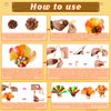 80UncleKimby 20 Sets Thanksgiving Turkey Craft Kit for Kids - Fall Pinecones DIY Arts and Crafts Set for Classroom Activities Supplies