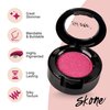 Skone Cosmetics Gems Eye Shadow, Highly Pigmented, Longwear Eye Makeup, Single Eyeshadow with Pro Shimmery Finish - Ultra-Blendable, Slightly Shimmer Shades - PinkEyeshadow - Strawberries