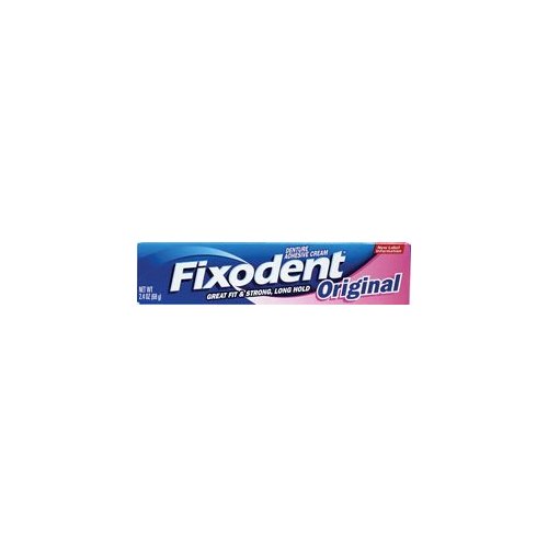 Fixodent Denture Adhesive Cream, Original, 2.4 oz. (Pack of 4)