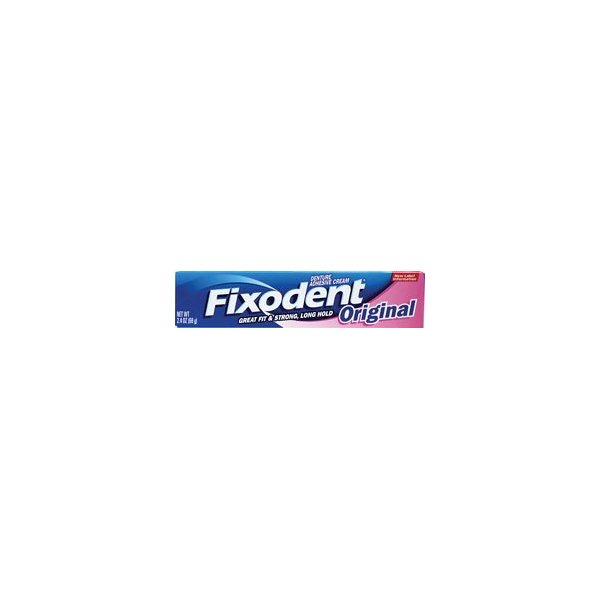 Fixodent Denture Adhesive Cream, Original, 2.4 oz. (Pack of 4)