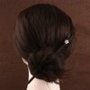 Pokinge 5pcs Small Flower Wooden Hairpin Classic Chinese Hanfu Hair Sticks Elegant Hair Clasp Vintage Headdress Women Hair Sticks Vintage Disk Hair Hairpins