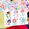 24 Sheets 8.3''×5.9'' Make Your Own Mermaid Stickers for Toddlers Kids Party Favors, Make a Face Stickers for Kids Activities Supplies Crafts