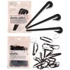 Kitsch 3pc Black Elastic Hair Tie Cutter Tool & 100pc Small Black Rubber Bands for Hair - Rubber Band Cutter for Hair, Hair Elastic Cutter Tool, Small Hair Elastics No Damage, Black Elastic Hair Ties