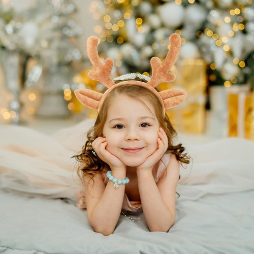 Christmas Reindeer Antlers Headband Reindeer Ears Party Cosplay Costume Accessories