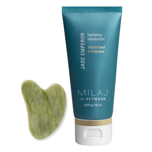MILAJ Jade Emperor Hydrating Face Cream | Lightweight Moisturizer to Brighten, Refine, and Nourish Skin | Clean Skincare for Kids and Teens Ages 5-15 + Gua Sha Facial Tool