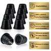 10 Pcs Hookah Grommet Thick Silicone Rubber Grommet for Ceramic, Clay Bowls Thick (Black)