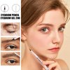 2-in-1 ultra-fine stereoscopic gel eyebrow pencil，Eyebrow pencil setting liquid and Precise Brush-Tip Create Natural Hair-Like Brows,Ultra-Fine Realistic Eyebrow Pencil，Long-lasting on All Day(02#)