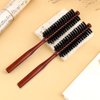 Boar Bristle Hair Brush, 2 Pack Small Round Hair Brush Portable Travel Styling Brush Roller Brush Soft Bristle Hair Brush for Blow Drying, Women Thin Hair, Short Hair, Fine Hair, Beard Brush for Men