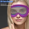 Sleep Eye Mask for Women Men: Soft Foam Comfortable Sleeping Mask, Eye Cover Blindfold at Night Block Out Light for Travel Yoga Nap, Violet