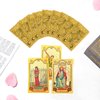 KIINO 78 Gold foil Tarot Cards with Guide Book Tarot Deck for Beginners and Professional Player with Box Tarot PVC Durable Waterproof Wrinkle Resistant