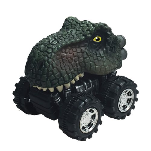 Wild Zoomies - Dinosaur T-Rex from Deluxebase. Friction powered monster truck toys with cool animal riders, great car toys and dinosaur toys for boys and girls